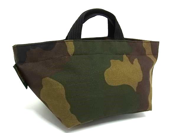 ■新品■未使用■ Herve Chapelier エルベシャプリエ 舟形トート キャンバス カモフラージュ ハンドバッグ トートバッグ  FP5580