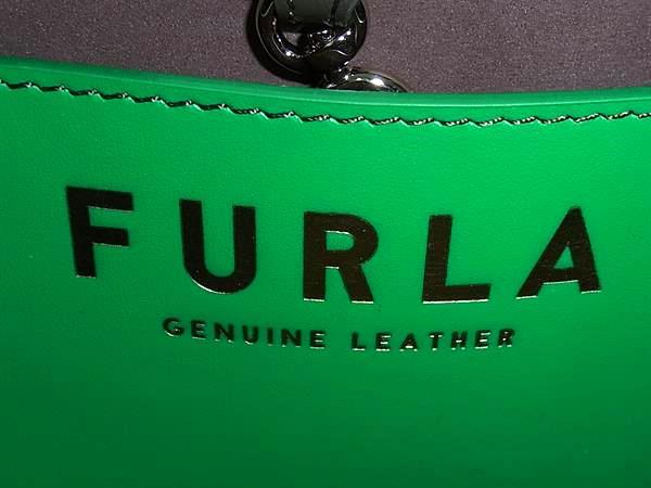 ■新品同様■ FURLA フルラ ジルダ レザー 2WAY クロスボディ ハンドバッグ ショルダー トート 斜め掛け 肩掛けかばん カーキ系 FP5625_5