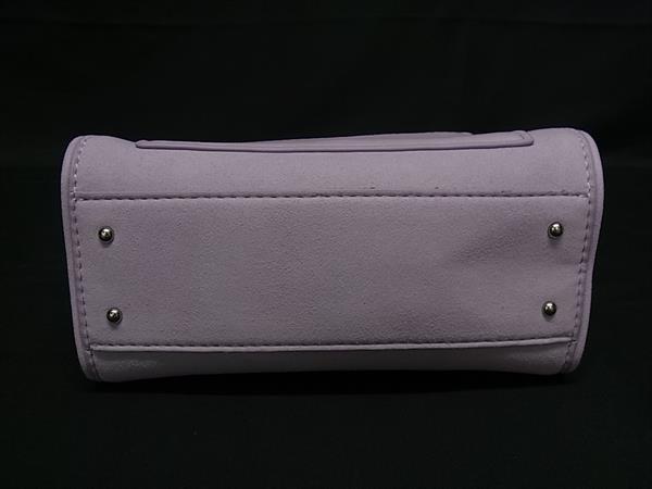 ■新品同様■ VASIC ヴァジック ビー ミニミニ スエード×レザー 2WAY ハンドバッグ ショルダー クロスボディ パープル系 FP5860_5
