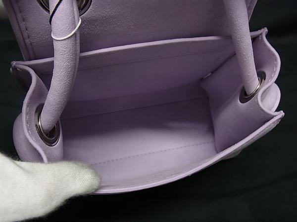 ■新品同様■ VASIC ヴァジック ビー ミニミニ スエード×レザー 2WAY ハンドバッグ ショルダー クロスボディ パープル系 FP5860_7