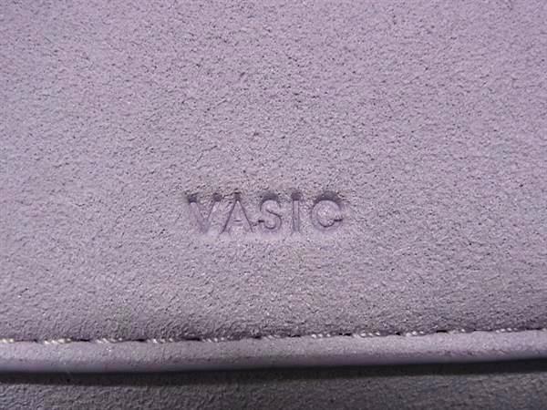 ■新品同様■ VASIC ヴァジック ビー ミニミニ スエード×レザー 2WAY ハンドバッグ ショルダー クロスボディ パープル系 FP5860_8