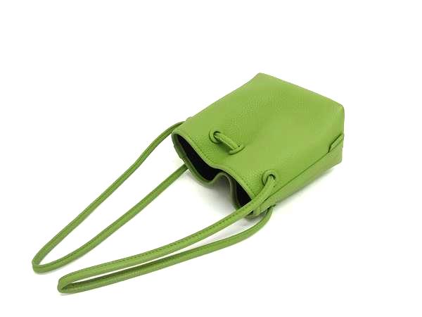 ■極美品■ VASIC ヴァジック ボンド ミニミニ レザー ハンドバッグ ショルダーバッグ 肩掛け レディース グリーン系 FP5878_4