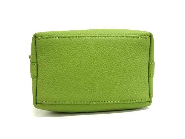 ■極美品■ VASIC ヴァジック ボンド ミニミニ レザー ハンドバッグ ショルダーバッグ 肩掛け レディース グリーン系 FP5878_5