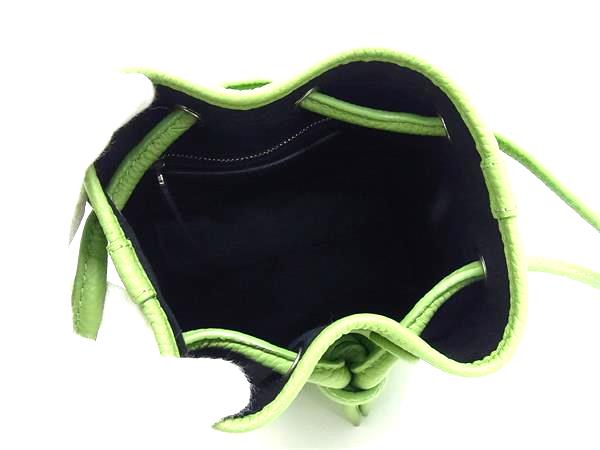■極美品■ VASIC ヴァジック ボンド ミニミニ レザー ハンドバッグ ショルダーバッグ 肩掛け レディース グリーン系 FP5878_7