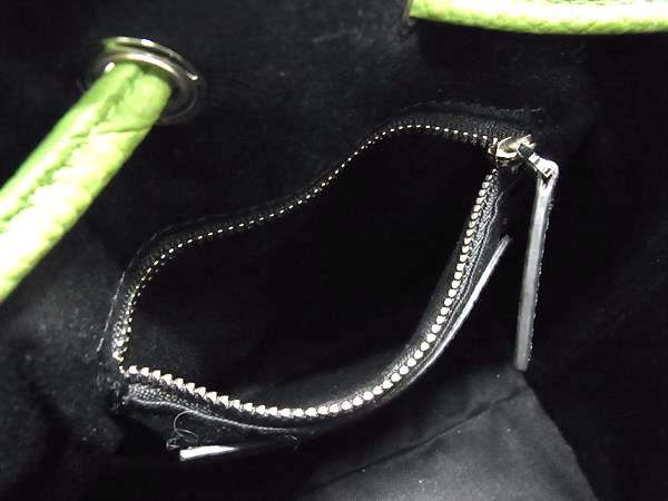 ■極美品■ VASIC ヴァジック ボンド ミニミニ レザー ハンドバッグ ショルダーバッグ 肩掛け レディース グリーン系 FP5878_8