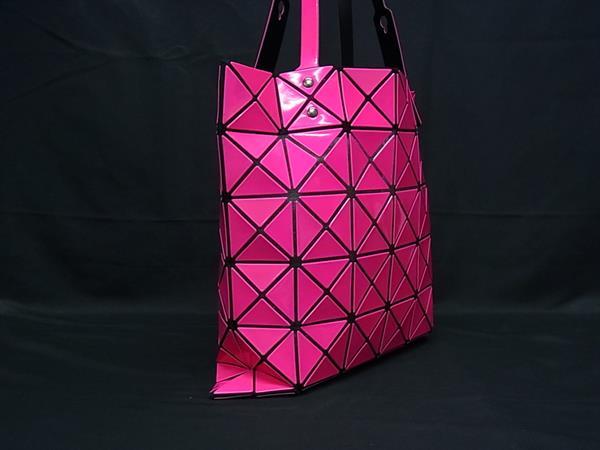 ■美品■ BAO BAO ISSEY MIYAKE バオバオイッセイミヤケ ルーセント PVC トートバッグ ハンドバッグ レディース ピンク系 FP5926_1