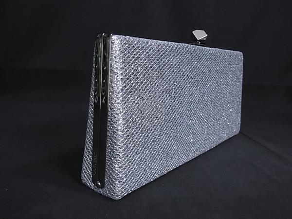 □新品同様□ JIMMY CHOO ジミーチュウ CELESTE キャンバス クラッチ