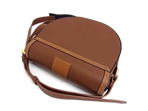 ■極美品■ PARIS/64 パリ シックスティフォー Windsor Taupe レザー ショルダーバッグ 斜め掛け レディース ブラウン系 FP7257_4