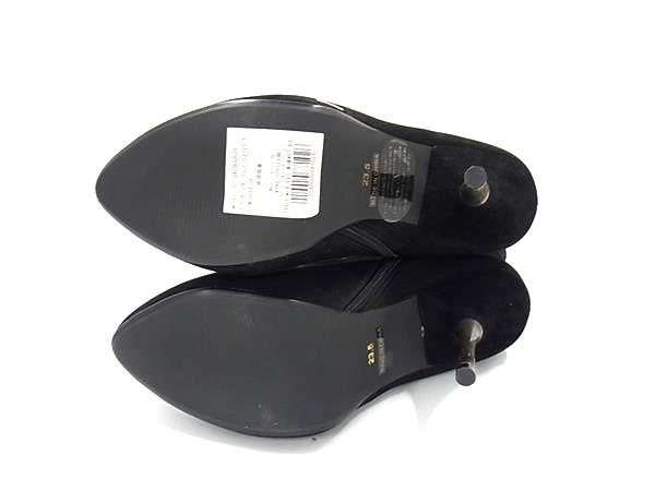 ■極美品■ MURUA ムルーア スエード レッグウォーマー付き ヒール ブーツ 表記サイズ 23.5cm 靴 シューズ ブラック系 FQ1573