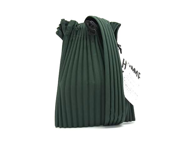 ■新品■未使用■ HoMME PLISSE by ISSEY MIYAKE オムプリッセバイイッセイミヤケ ポリエステル ショルダーバッグ ミニバッグ FR1783