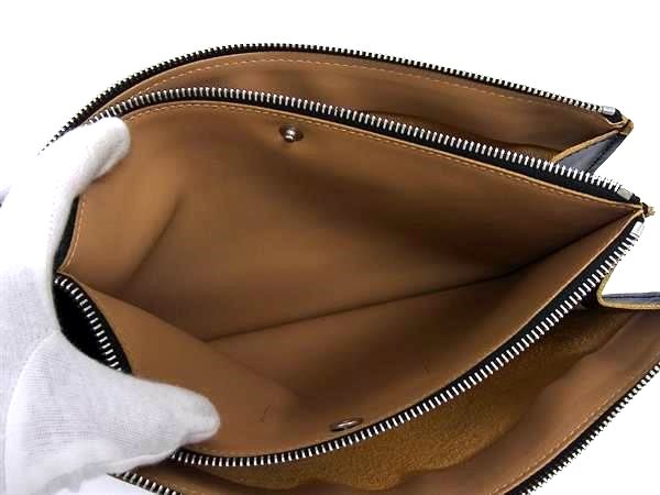 ■美品■ MARNI マルニ レザー クラッチバッグ セカンドバッグ メンズ レディース ブラック系 FR1784_7