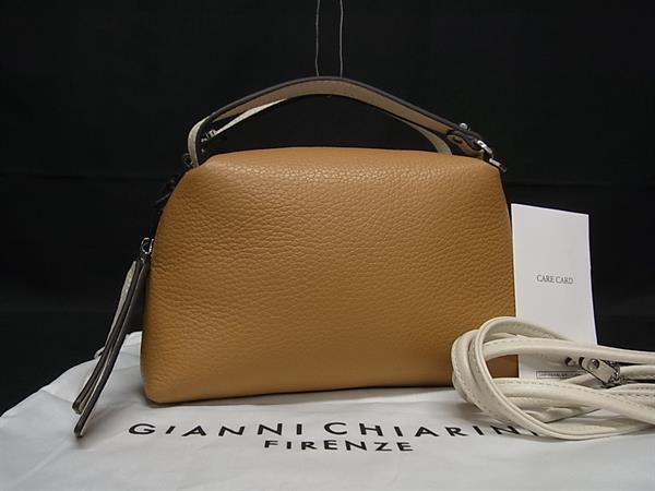 ■新品■未使用■ GIANNI CHIARINI ジャンニ キアリーニ アリファ 2WAY クロスボディ ハンドバッグ ショルダー アイボリー系 FR4944