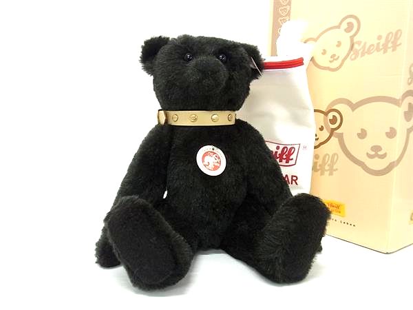 ■新品同様■ Steiff シュタイフ 038365 ハンターグリーン 2008体限定 アルパカ テディベア ぬいぐるみ ダークグリーン系 FR7517