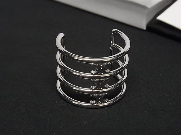 ■新品■未使用■ CELINE セリーヌ トリオンフ ケージヘアカフ ヘアアクセサリー レディース シルバー系 FR7631