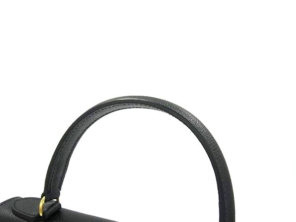 ■新品■未使用■ CARBOTTI カルボッティ レザー ワンハンドル 2WAY ハンドバッグ ショルダー ブラック系×ゴールド系 FS0892_1