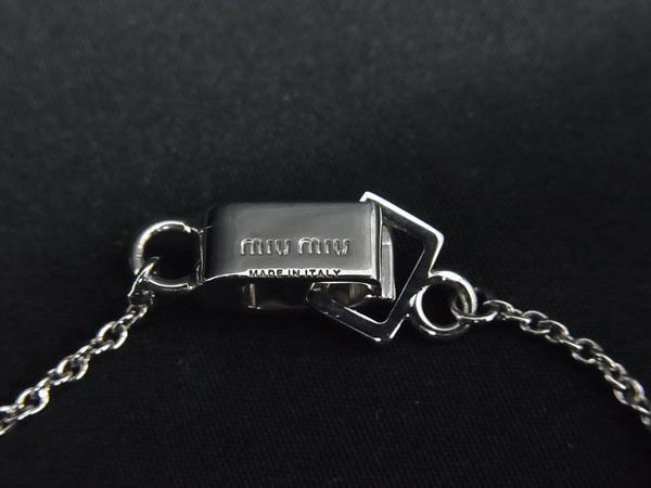 □新品同様□ miumiu ミュウミュウ 5JB297 ラインストーン