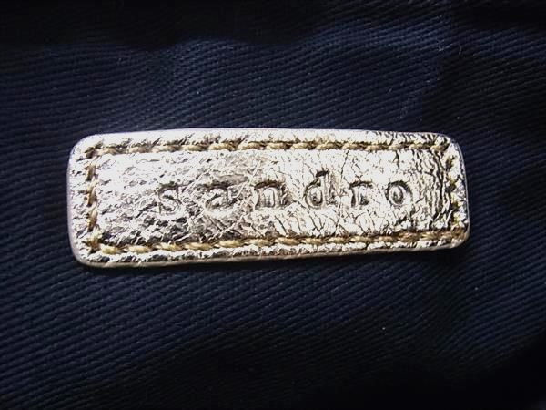 ■新品■未使用■ sandro サンドロ レザー クラッチバッグ セカンドバッグ レディース ゴールド系 FS3725