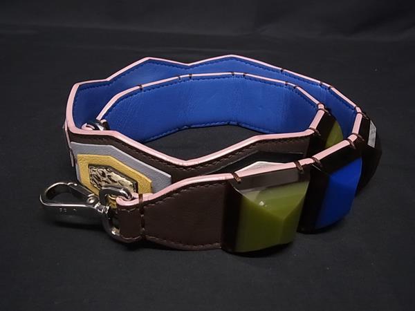 ■極上■本物■美品■ FENDI フェンディ ストラップユー パイソン×レザー バッグ用 ショルダーストラップ ブラウン系 FS7999 16,749円
