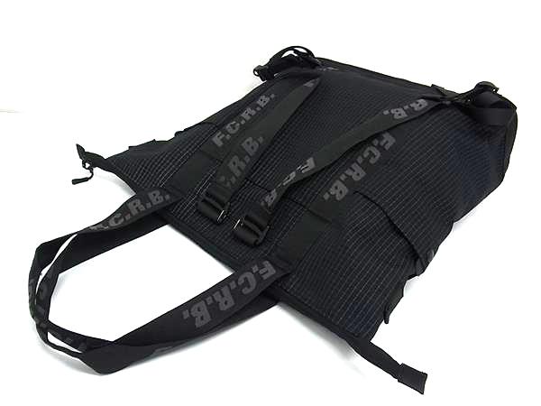 ■新品同様■ F.C.Real Bristol  エフシーレアルブリストル ナイロン 2WAY トート リュックサック 肩掛け メンズ ブラック系 FT0024