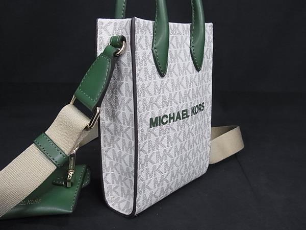 ■新品■未使用■ MICHAEL KORS マイケルコース MIRELLA MK柄 PVC×レザー 2WAY ショルダー ハンドバッグ FT0352_1