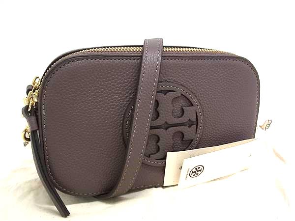 ■新品■未使用■ TORY BURCH トリーバーチ ミラー ミニ レザー クロスボディ ショルダーバッグ 斜め掛け グレージュ系 FT0371