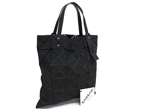 ■新品同様■ BAO BAO ISSEY MIYAKE バオバオイッセイミヤケ ルーセント マット PVC ハンドバッグ トートバッグ ブラック系 FT0454