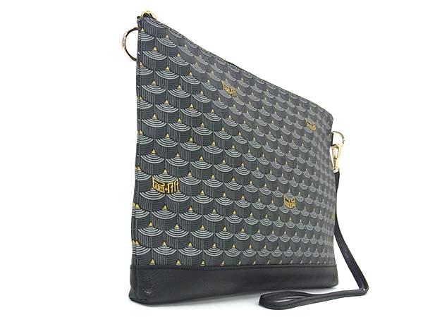 ■美品■ FAUR＆#201； LE PAGE フォレルパージュ レザー クラッチバッグ セカンドバッグ マルチポーチ メンズ グレー系 FT0520 □美品□ FAUR＆#201； LE PAGE フォレルパージュ レザー クラッチ