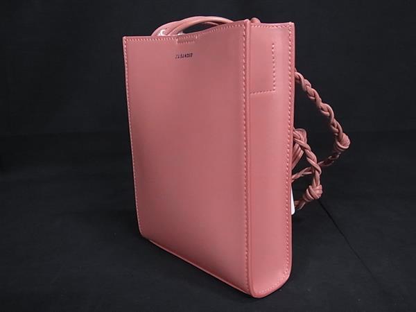 □極美品□ JIL SANDER ジルサンダー タングル スモール レザー クロス 