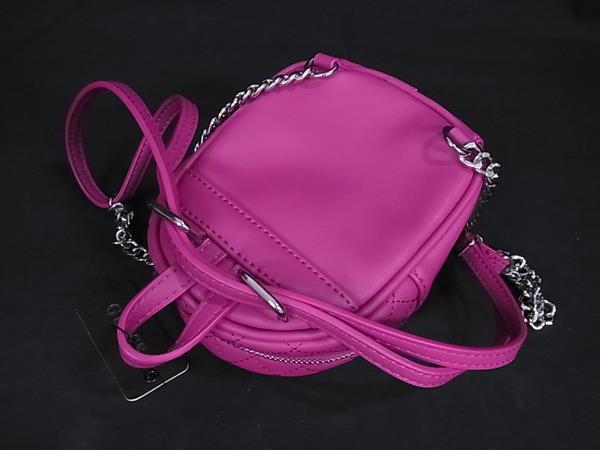 ■新品■未使用■ GUESS ゲス レザー チェーン クロスボディ ショルダーバッグ レディース ピンク系 FT0992_4