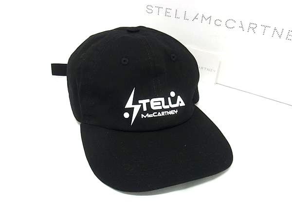 ■新品同様■ STELLA McCARTNEY ステラ マッカートニー コットン100％ ベースボールキャップ 帽子 サイズ M ブラック系 FT1892