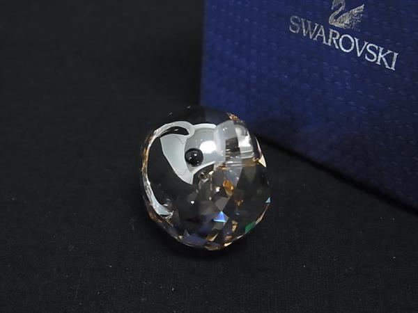 ■新品■未使用■ SWAROVSKI スワロフスキー クリスタル エレファント 象 ぞう オブジェ 置物 インテリア  クリアオレンジ系 FT1909