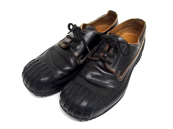 ■美品■ Maison Margiela メゾン マルジェラ レザー ローファー 表記サイズ 41 (約26.0cm) 靴 シューズ メンズ ブラック系 FT1945