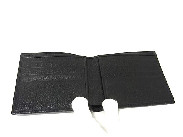 ■新品同様■ HUNTING WORLD ハンティングワールド キャンバス 二つ折り 財布 ウォレット 札入れ ブラック系 FT5022_2