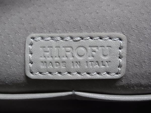 ■美品■ HIROFU ヒロフ レザー ワンハンドル ハンドバッグ トートバッグ ライトグレー系 FT5908_8