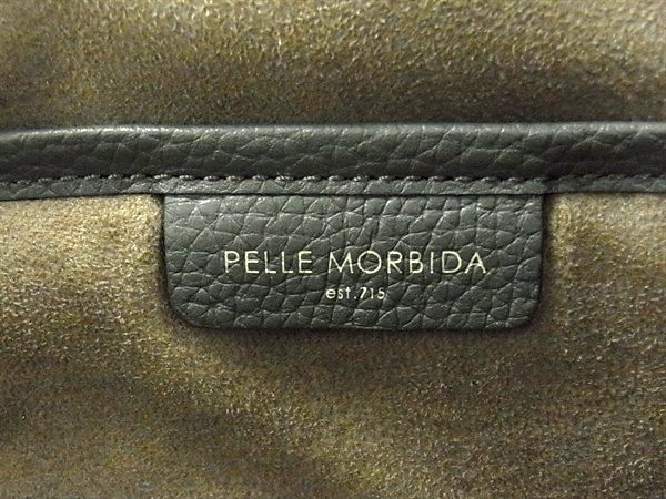 ■新品同様■ PELLE MORBIDA ペッレ モルビダ TARO HAKASE 葉加瀬太郎 レザー トートバッグ ショルダー 肩掛けかばん グレー系 FT7505_5