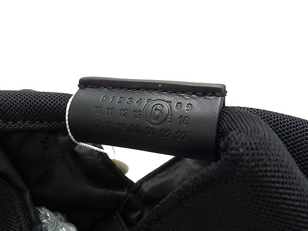 ■新品同様■ MM6 Maison エムエムシックス ジャパニーズ ポリエステル 2WAY ハンドバッグ ショルダー ブラック系 FT7556_1