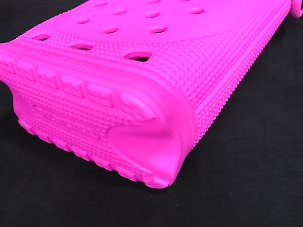 ■極美品■ BALENCIAGA バレンシアガ クロックス コラボ ラバー クロスボディ ショルダーバッグ フォンホルダー ピンク系 FU0656