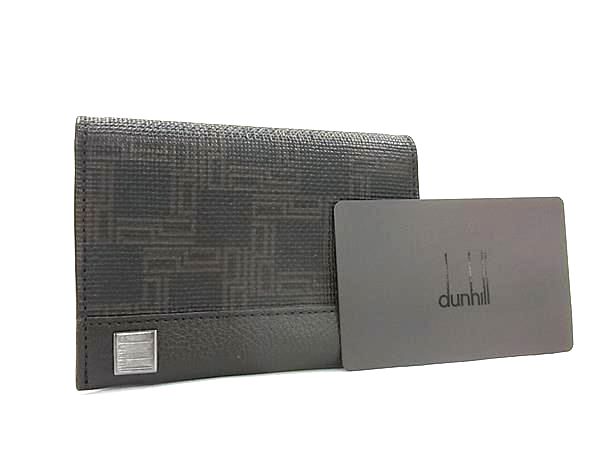■新品■未使用■ dunhill ダンヒル PVC カードケース カード入れ 名刺入れ レディース ブラウン系 FU2094