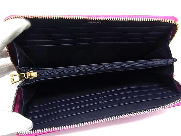□極美品□ BALLY バリー レザー ラウンドファスナー 長財布