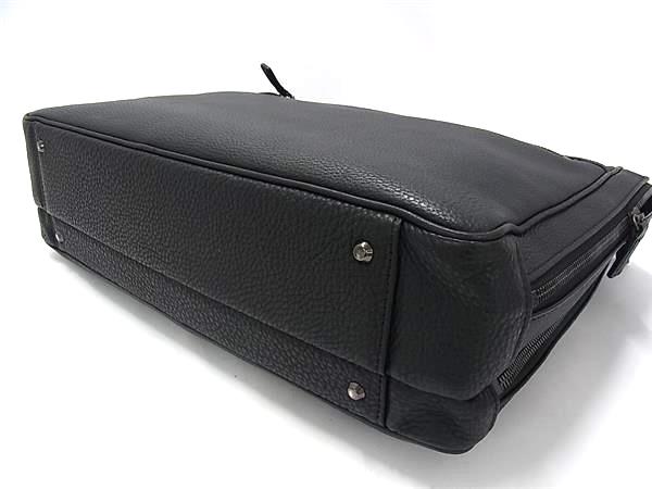 ■新品同様■ ZERO HALLIBURTON ゼロハリバートン レザー 2WAY クロスボディ ビジネスバッグ ショルダー 斜め掛け ブラック系 FU3265_3