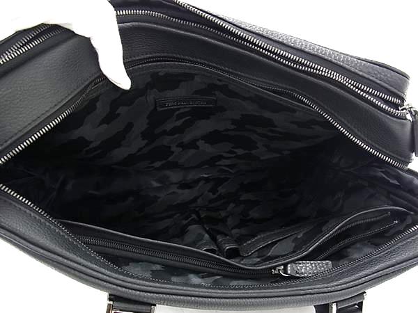 ■新品同様■ ZERO HALLIBURTON ゼロハリバートン レザー 2WAY クロスボディ ビジネスバッグ ショルダー 斜め掛け ブラック系 FU3265_5
