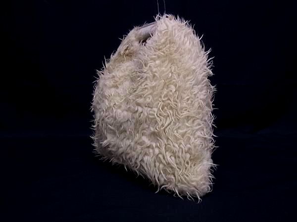 ■美品■ MM6 Maison エムエムシックス メゾン マルジェラ ミニ ジャパニーズ ファー ハンドバッグ ベージュ系 FU4191_2