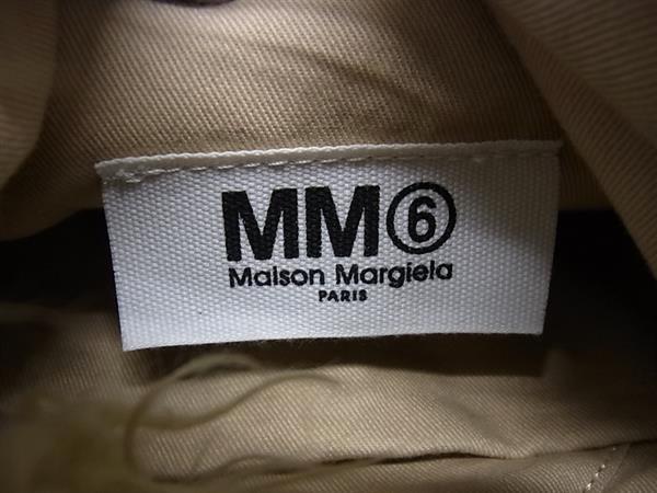 ■美品■ MM6 Maison エムエムシックス メゾン マルジェラ ミニ ジャパニーズ ファー ハンドバッグ ベージュ系 FU4191_8