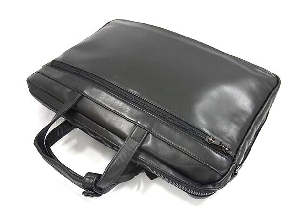 ■新品同様■ LUGGAGE LABEL ラゲッジレーベル 吉田カバン レザー 2WAY ビジネスバッグ ハンドバッグ ショルダー ブラック系 FU4203_4