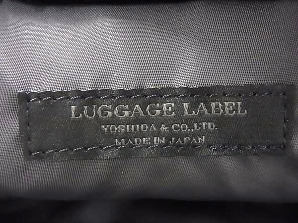 ■新品同様■ LUGGAGE LABEL ラゲッジレーベル 吉田カバン レザー 2WAY ビジネスバッグ ハンドバッグ ショルダー ブラック系 FU4203_8