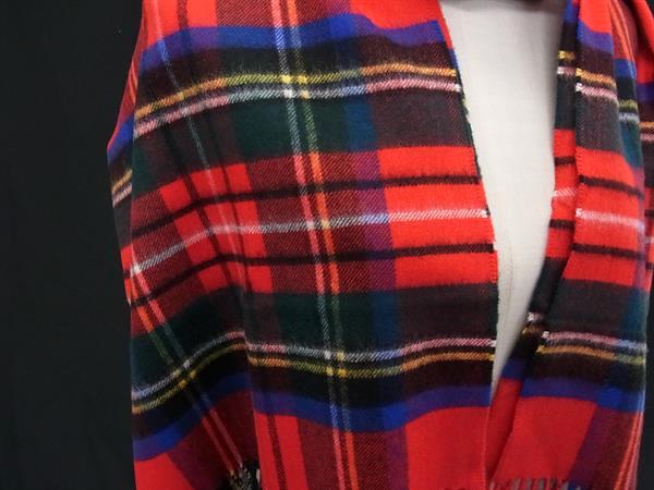 ■新品■未使用■ Johnstons of Elgin ジョンストンズ オブ エルガン カシミヤ フリンジ マフラー ショール 防寒具 レッド系 FU5460 Johnstons of Elgin（ジョンストンズ オブ エルガン） ジョンストンズ