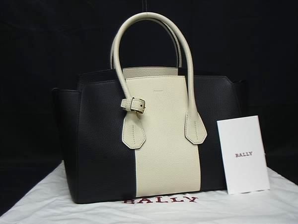 ■新品■未使用■ BALLY バリー レザー ハンドバッグ トートバッグ レディース ブラック系×アイボリー系 FU5538 32,071円