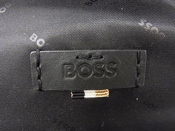 ■極美品■ HUGO BOSS ヒューゴボス 50536485 ナイロン リュックサック バックパック デイパック メンズ ブラック系 FU6811_9