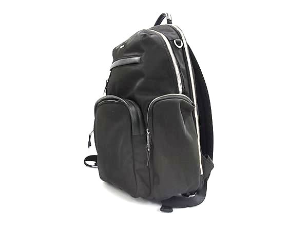 ■極美品■ HUGO BOSS ヒューゴボス 50536485 ナイロン リュックサック バックパック デイパック メンズ ブラック系 FU6811_2