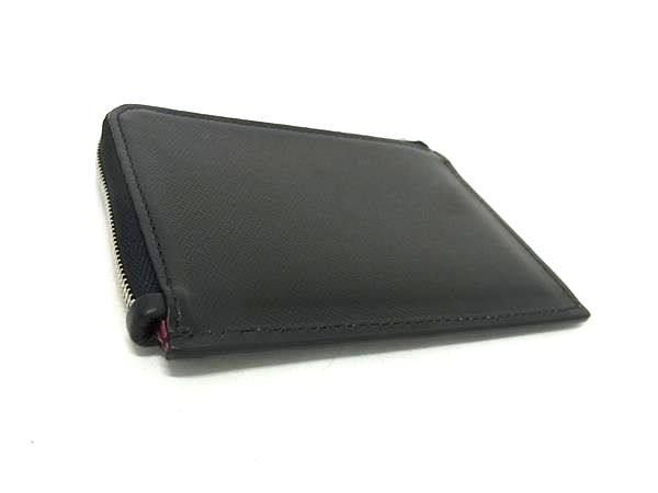 ■新品同様■ J&amp;M DAVIDSON ジェイアンドエムデヴィッドソン レザー パース ケース 小銭入れ ブラック系 FV3736 □新品同様□ J＆M DAVIDSON ジェイアンドエムデヴィッドソン レザー